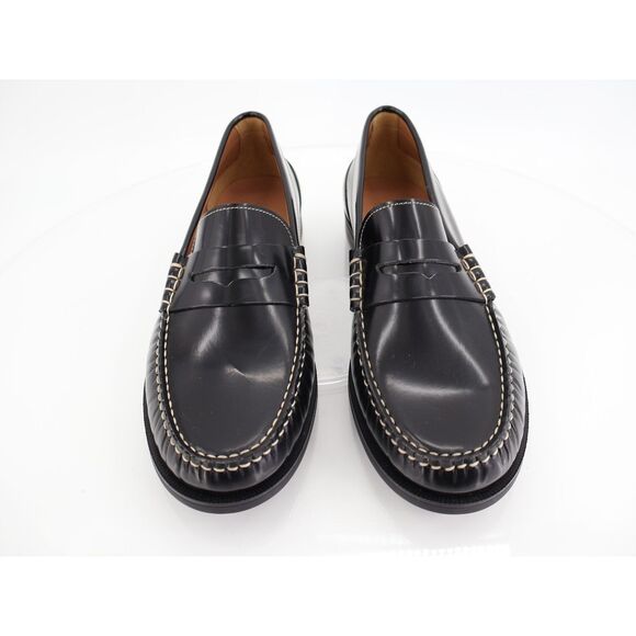 Hugo Boss Lycia Penny Loafer Size 42 EU 12 US Black Patent Leather Slip On Shoes - Picture 3 of 12